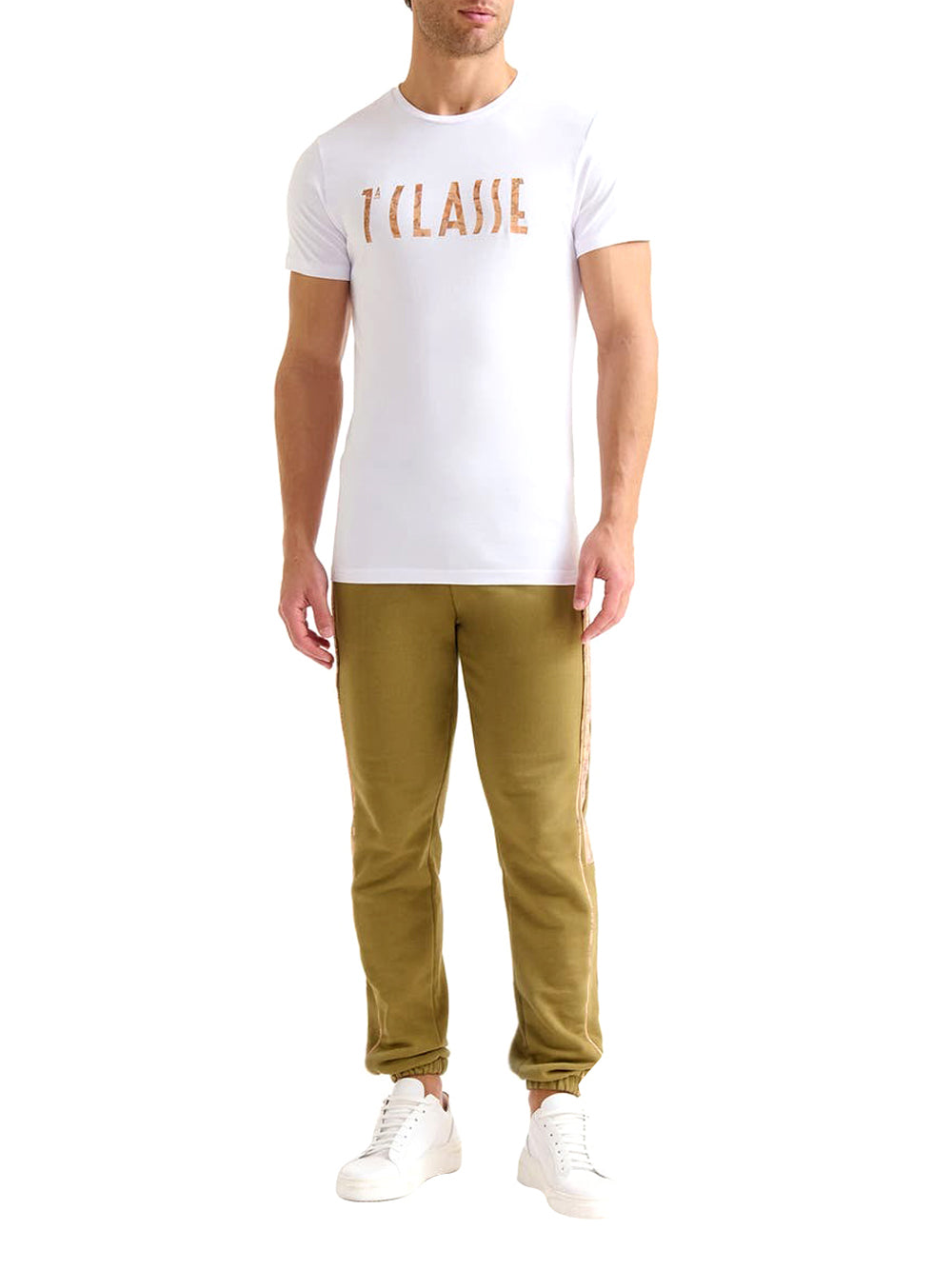 PRIMA CLASSE T-Shirt Alviero Martini Con Logo Geo Classic - Bianco Bianco