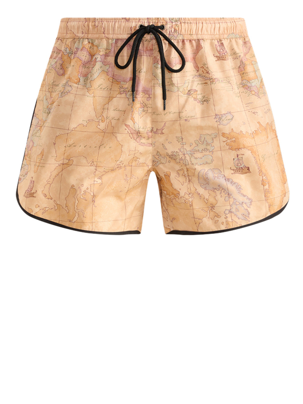 PRIMA CLASSE BEACH Alviero Martini Boxer Corto Geo Classic - Beige Nero+Geo Classico