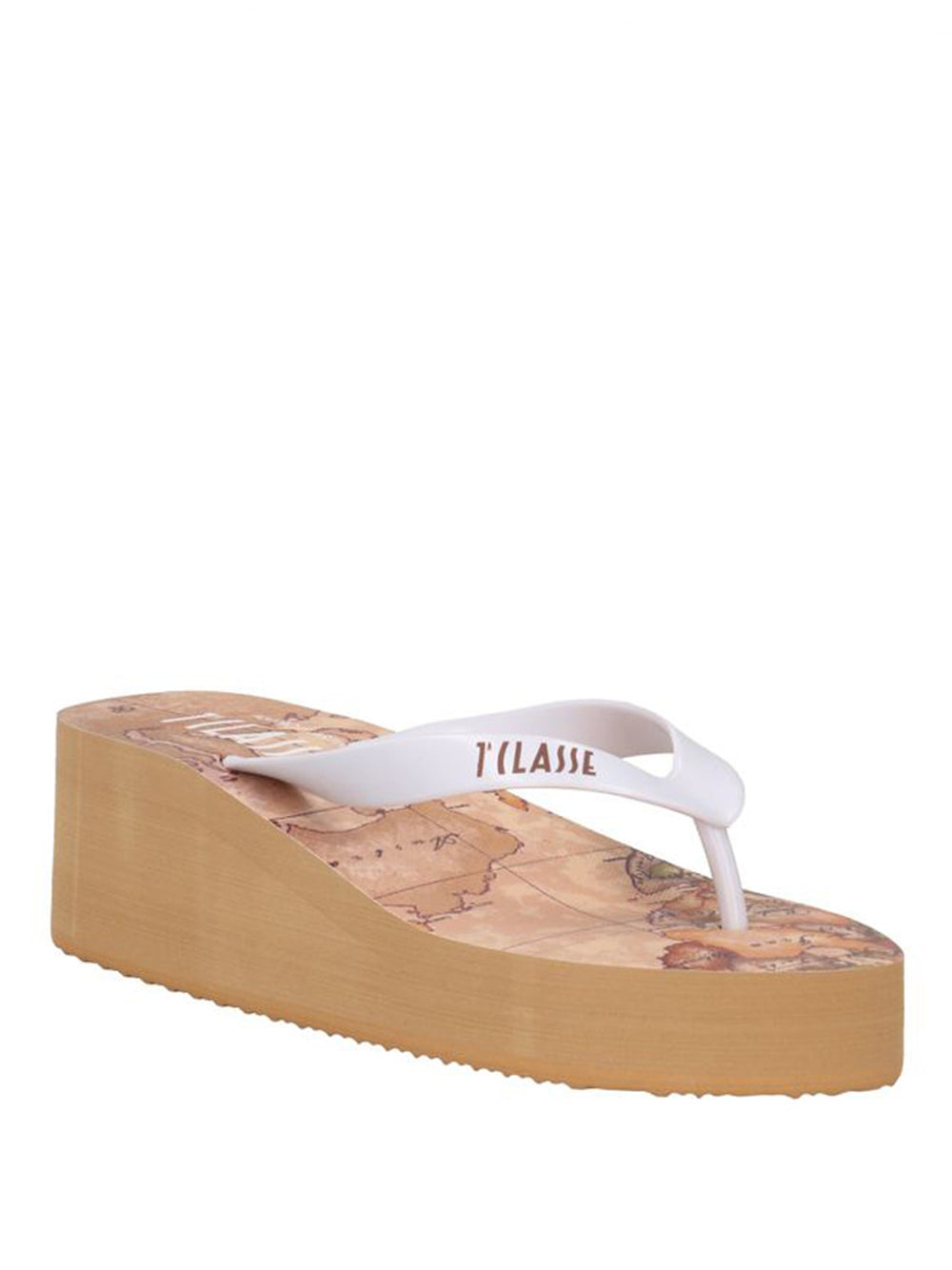 PRIMA CLASSE BEACH Infradito Alviero Martini Zeppa Bianco Bianco