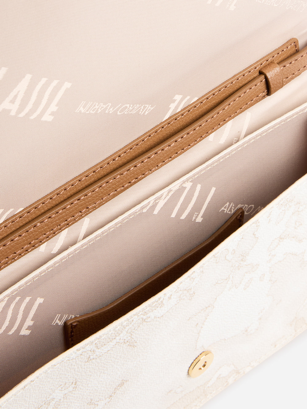 PRIMA CLASSE GEO WHITE Prima Classe Pochette Escape Geo Con patta Geo White Bianco