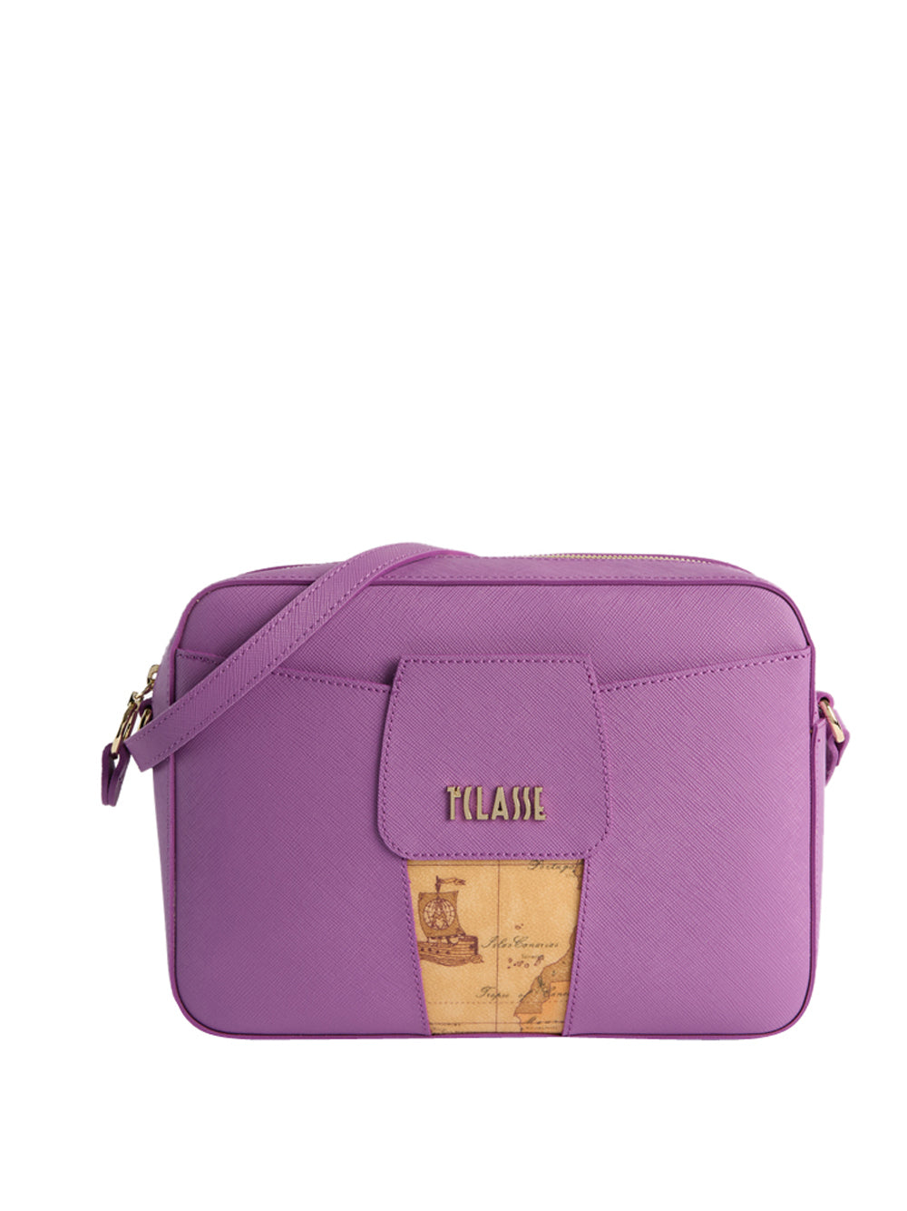 PRIMA CLASSE SAFFIANO Borsa A Tracolla Alviero Martini Windy City - Viola Viola Bouganville
