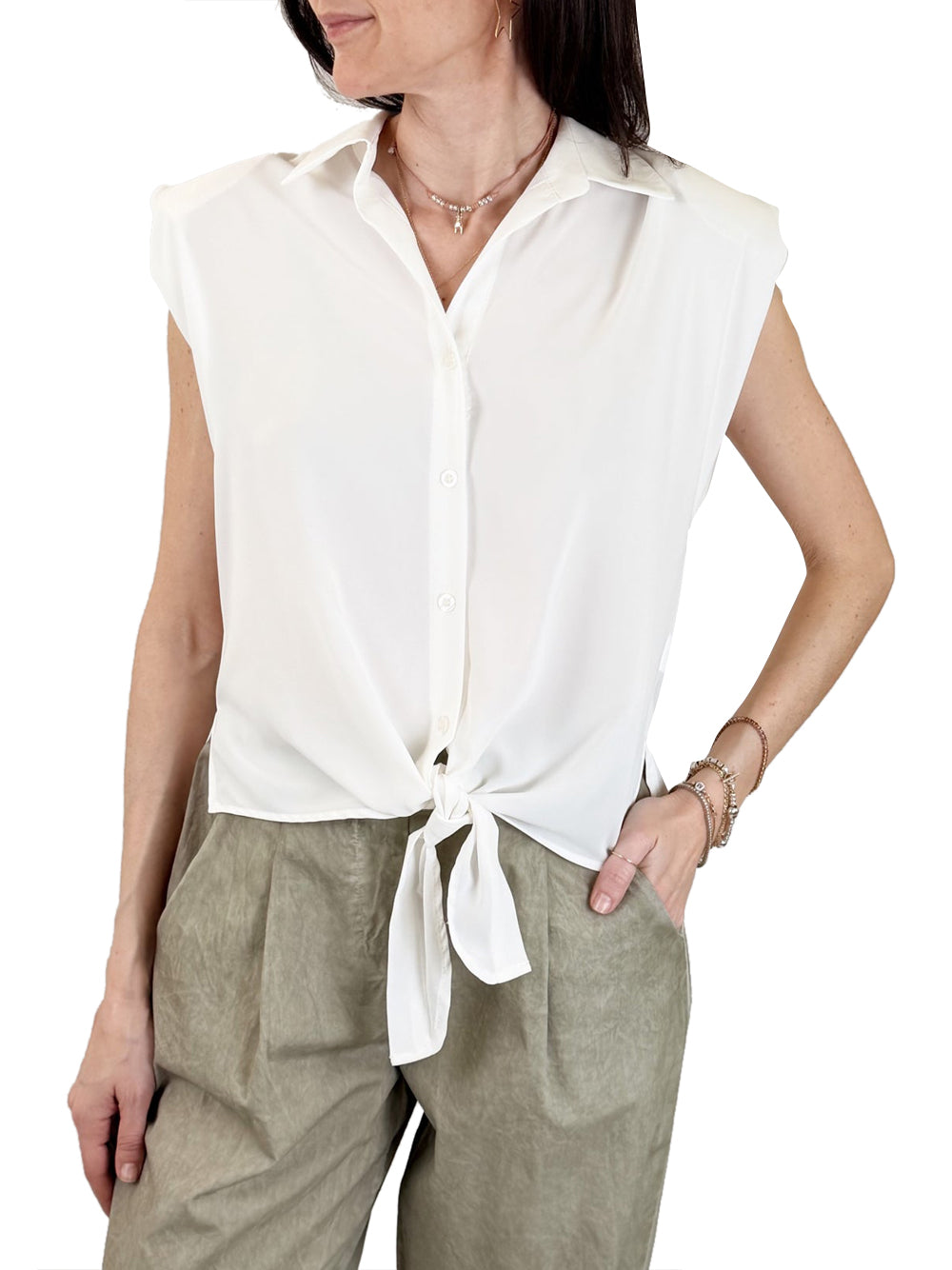 SUSY MIX Camicia Casual Susy Mix - Latte LATTE