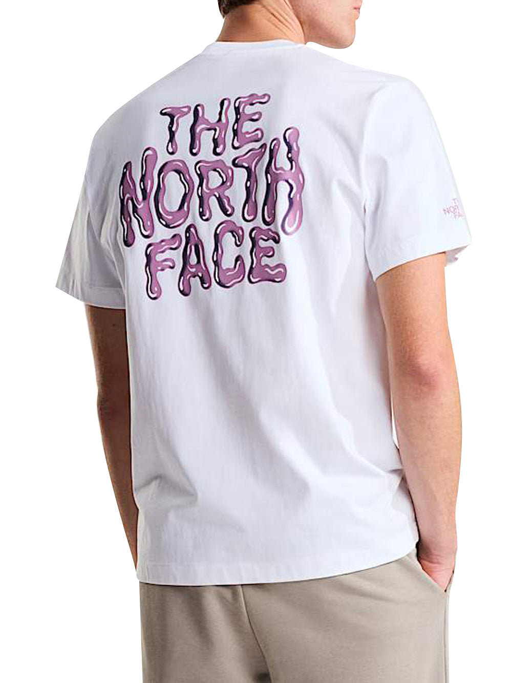 THE NORTH FACE T-shirt Drip Logo Relaxed The North Face - Bianco Bianco