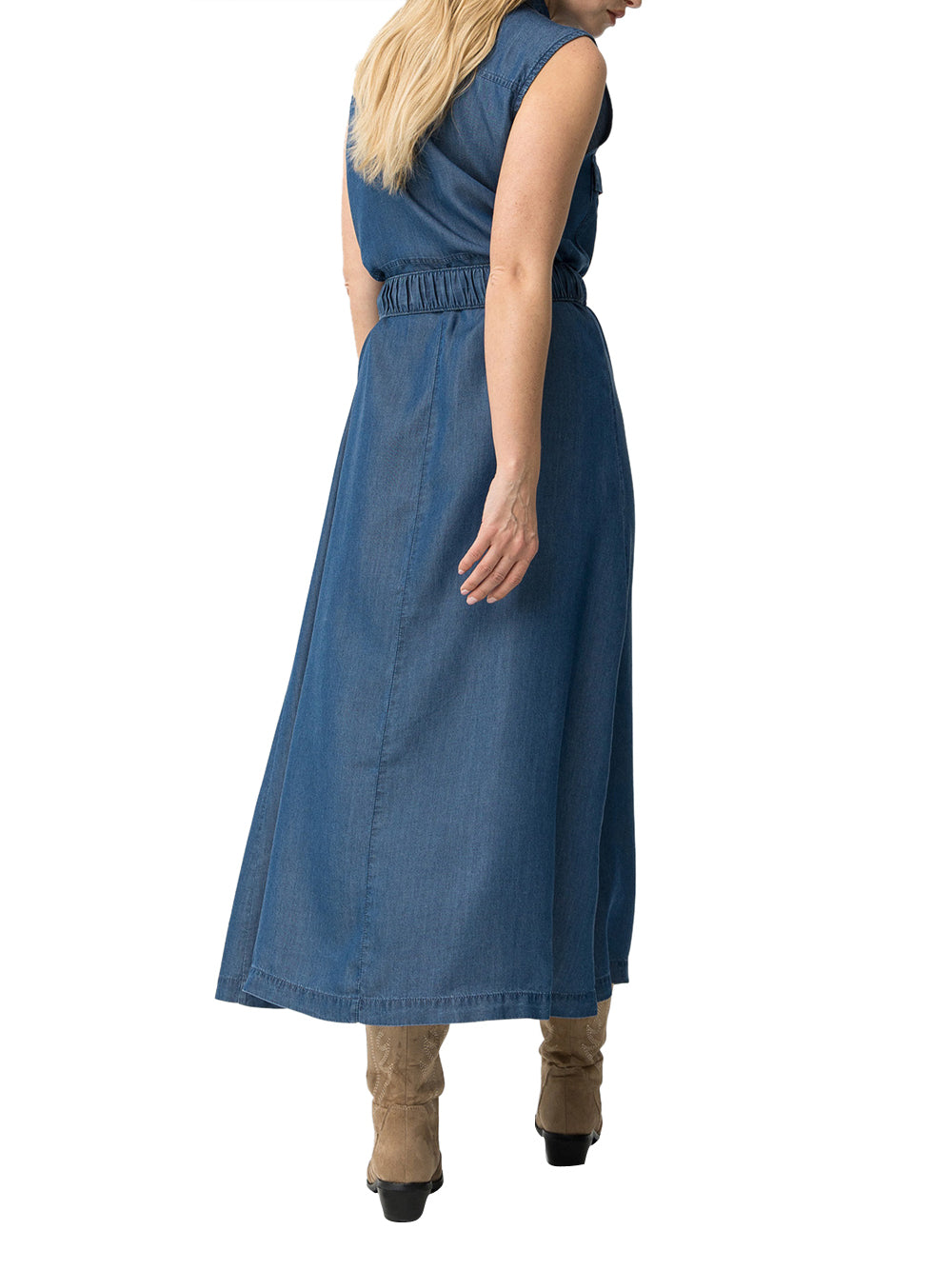 TIFFOSI Abito Midi Tiffosi Lichiony - Denim DENIM