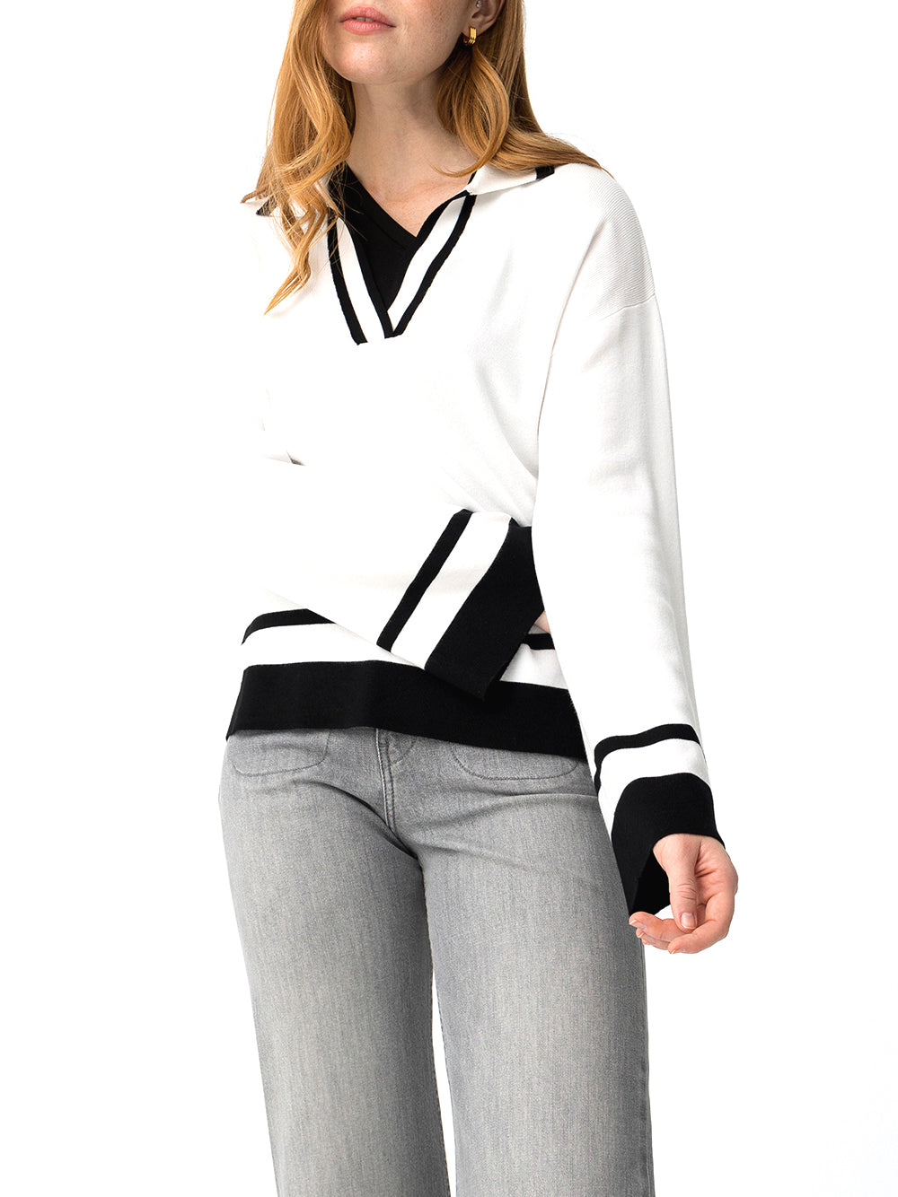 TIFFOSI Maglia Tiffosi Granger - Bianco/Nero Bianco/nero