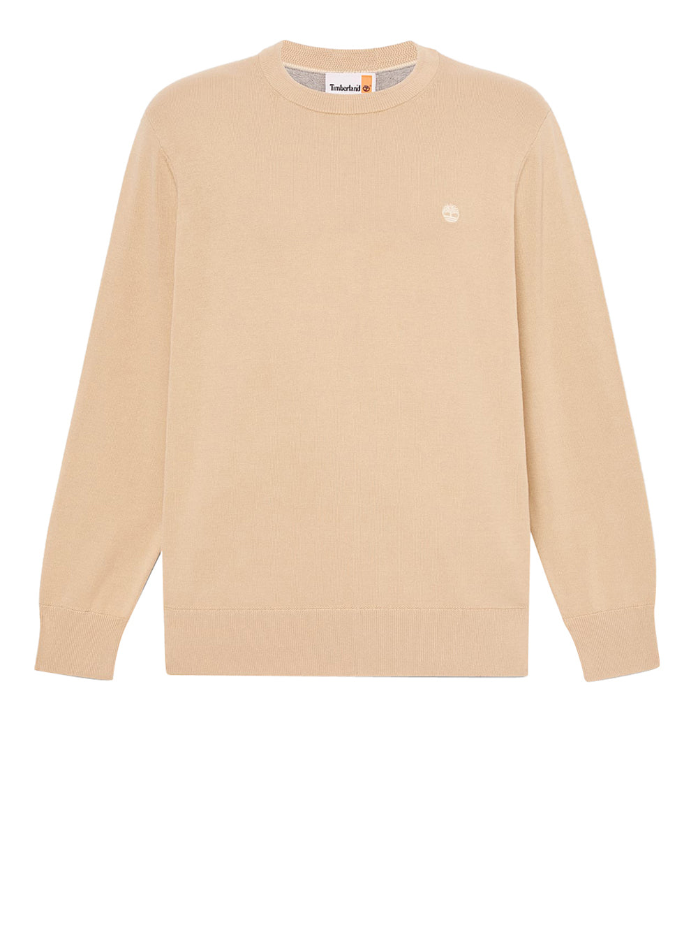 TIMBERLAND Maglione Timberland in Cotone Williams River da Uomo Beige SAFARI