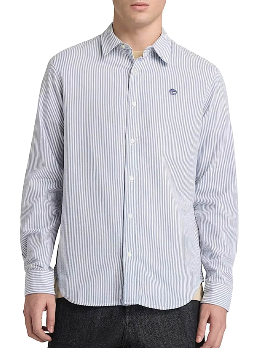 TIMBERLAND Camicia Ls Seersucker Striped Timberland - Blu Blu