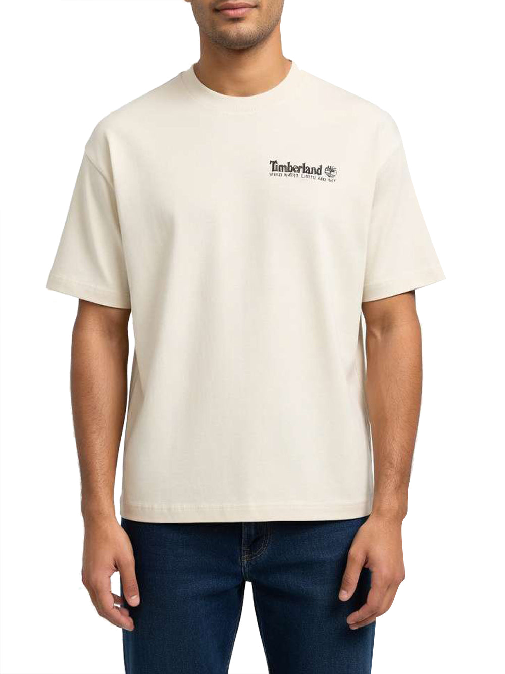 TIMBERLAND Timberland T-Shirt Outdoor Photo Back Graphic Tee - Beige Putty