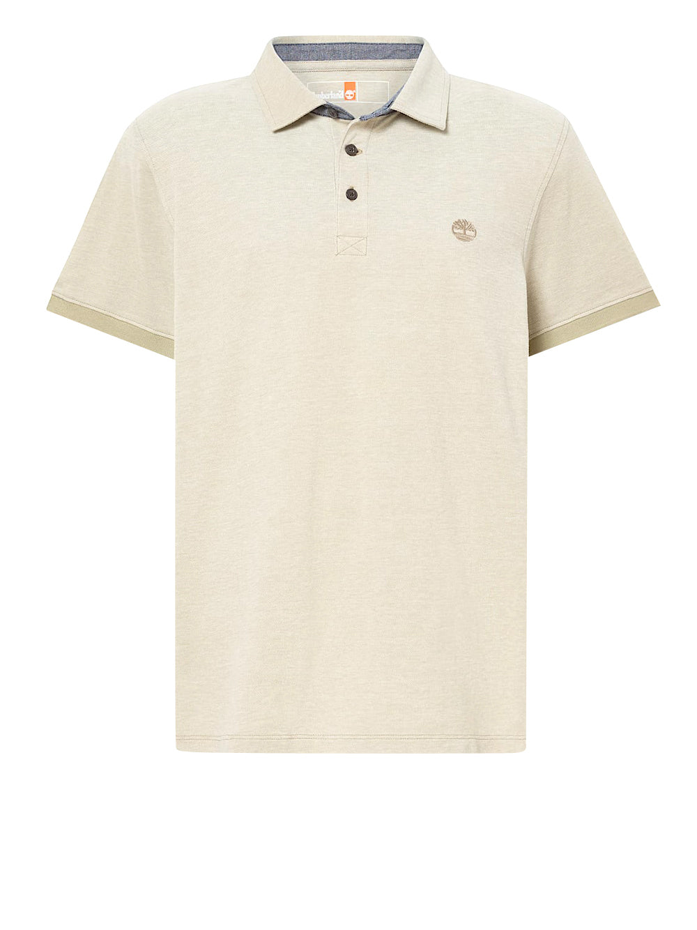 TIMBERLAND Polo Timberland Oxford a Maniche Corte Baboosic Brook da Uomo in Beige Sage