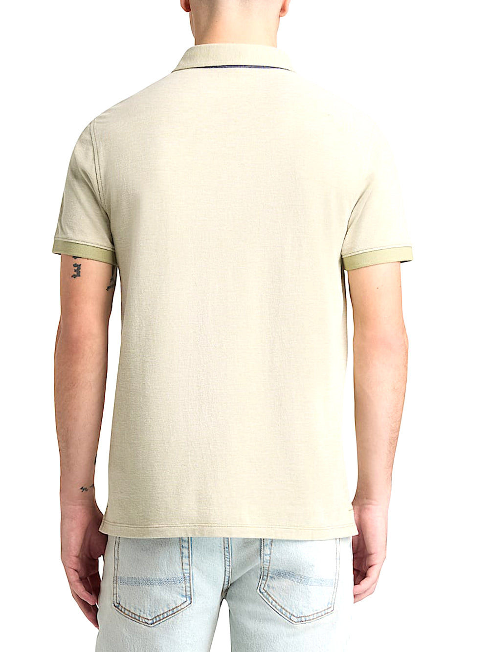 TIMBERLAND Polo Timberland Oxford a Maniche Corte Baboosic Brook da Uomo in Beige Sage