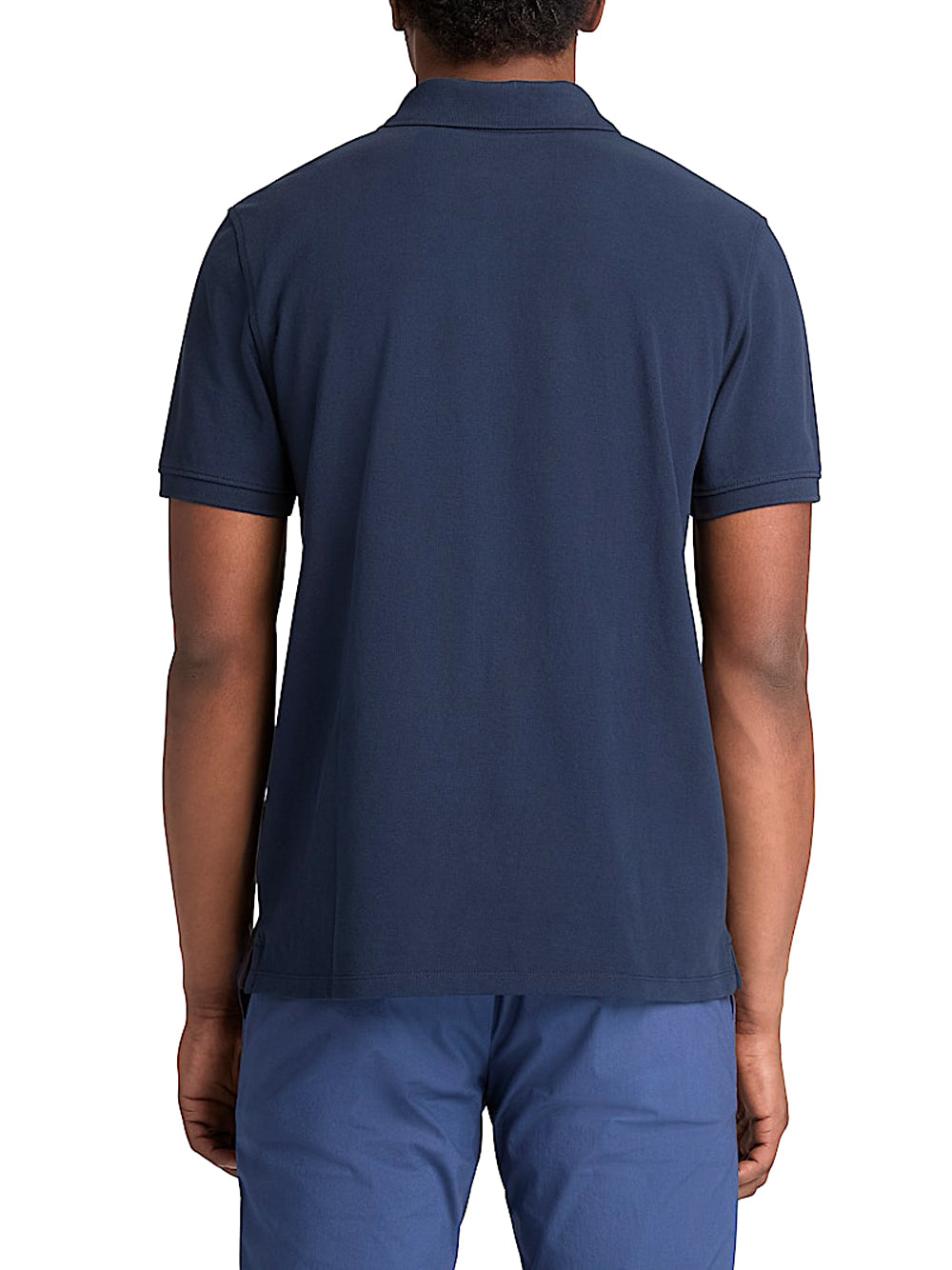 TIMBERLAND Polo Timberland in Piqué a Maniche Corte Millers River da Uomo in blu scuro Dark sapphire