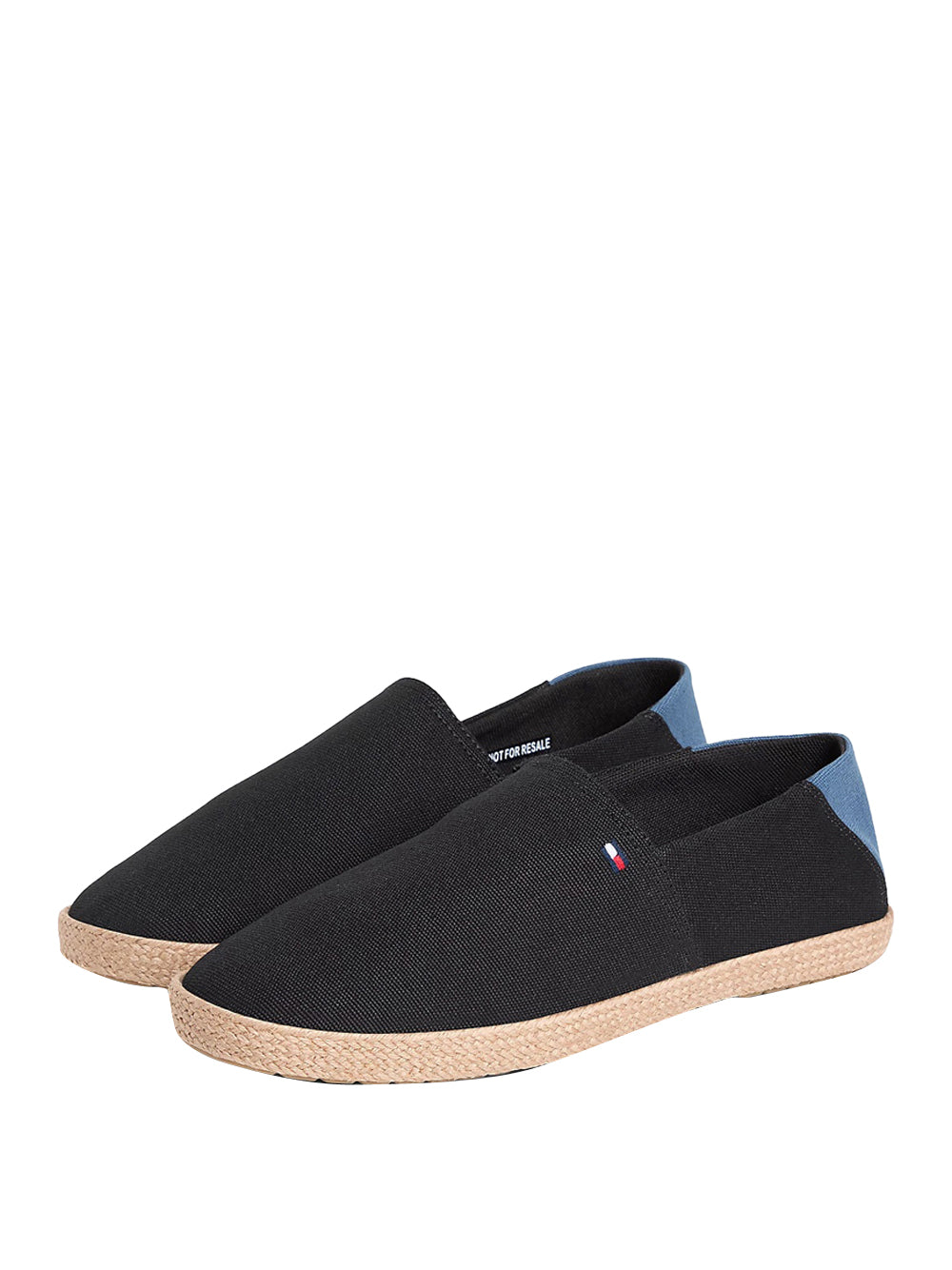 TOMMY HILFIGER 2USCITA Espadrillas Tommy Hilfiger In Tela - Nero/Blu NERO/BLU