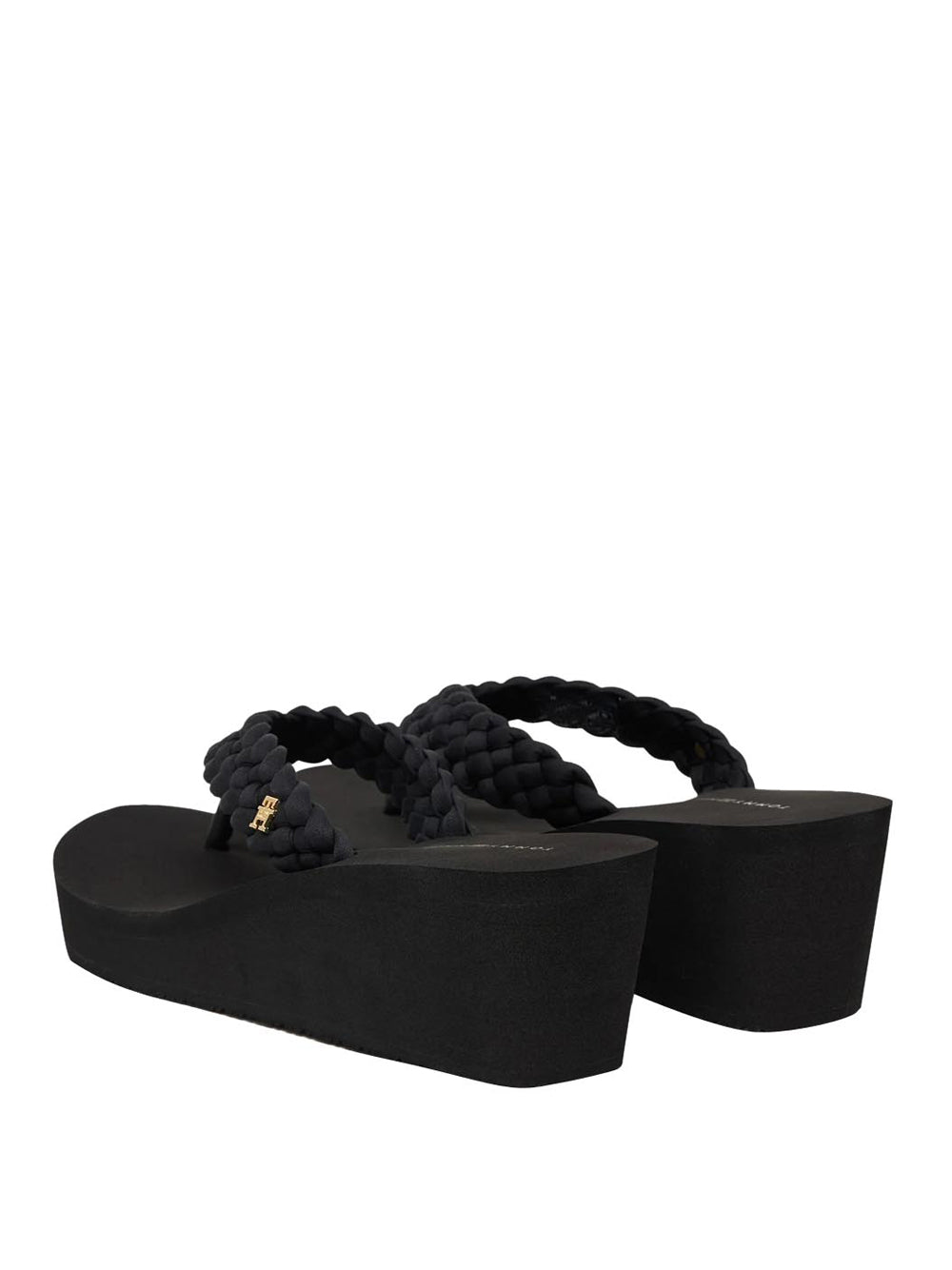 TOMMY HILFIGER 2USCITA Tommy Hilfiger Sandalo Th Wedge Braided Summer - Nero BLACK