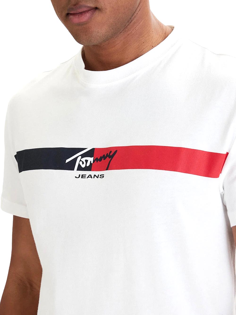 TOMMY JEANS 2USCITA T-Shirt Regular Fit Tommy Hilfiger - Bianco Ecru