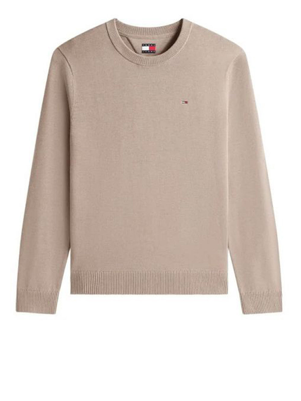 TOMMY JEANS 2USCITA Tommy Jeans Pullover Flag Slim Fit Leggero - Marrone Ivy Mink
