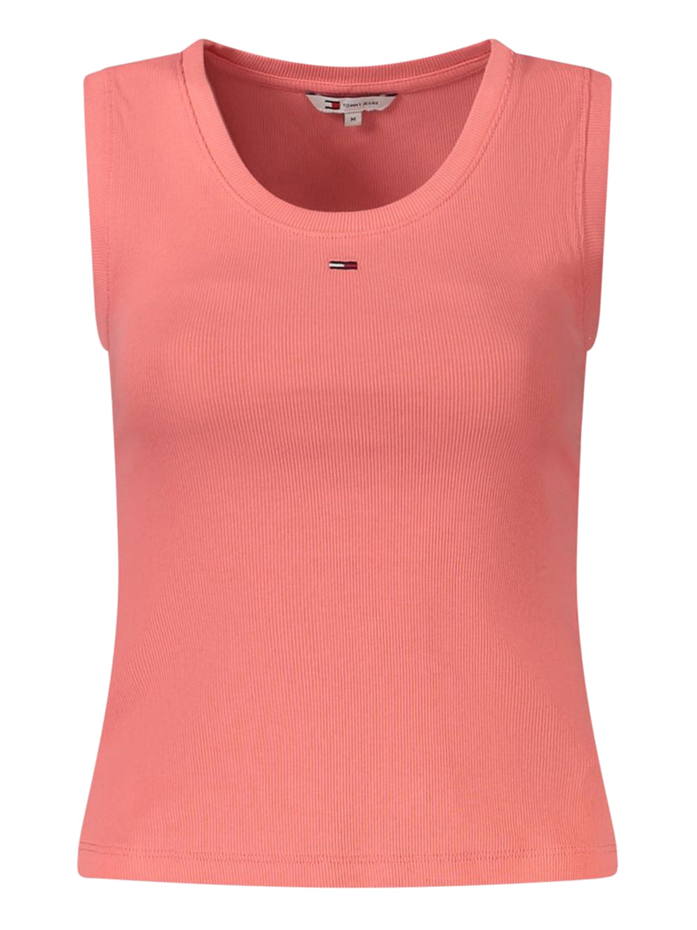 TOMMY JEANS 2USCITA Tommy Jeans Canotta Slim Fit A Coste Con Logo - Corallo Tropical Blush