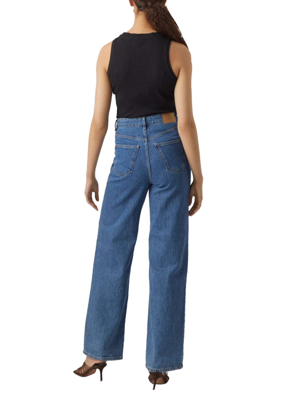 VERO MODA STC Canotta Vero Moda Awlavander - Nero Nero