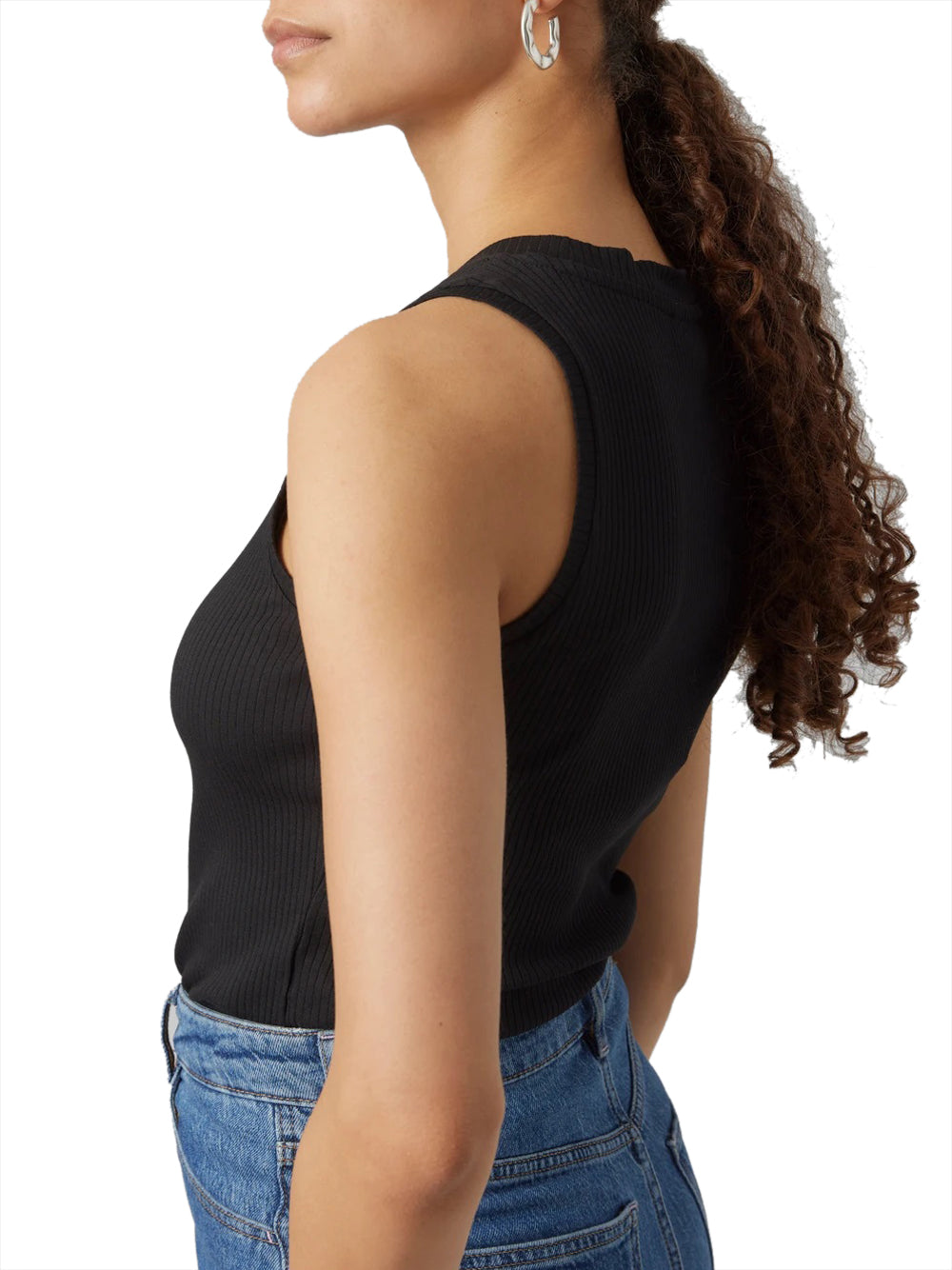 VERO MODA STC Canotta Vero Moda Awlavander - Nero Nero