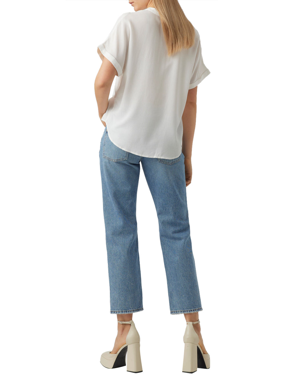 VERO MODA STC Vera Moda Top Vmbeauty - Bianco Bianco