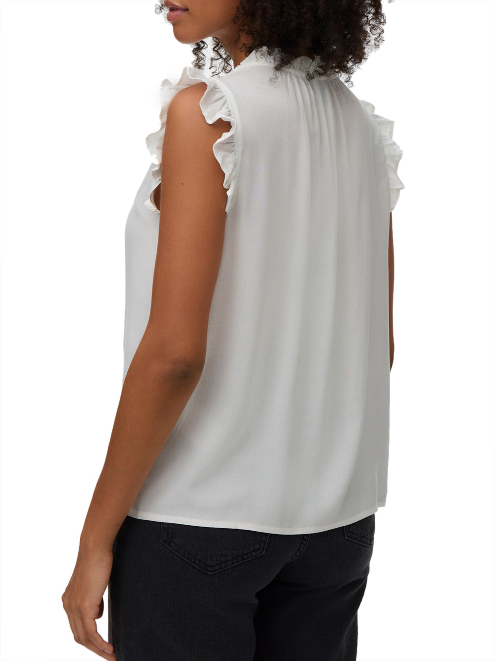 VERO MODA STC Vera Moda Canotta Vmalba - Bianco Bianco