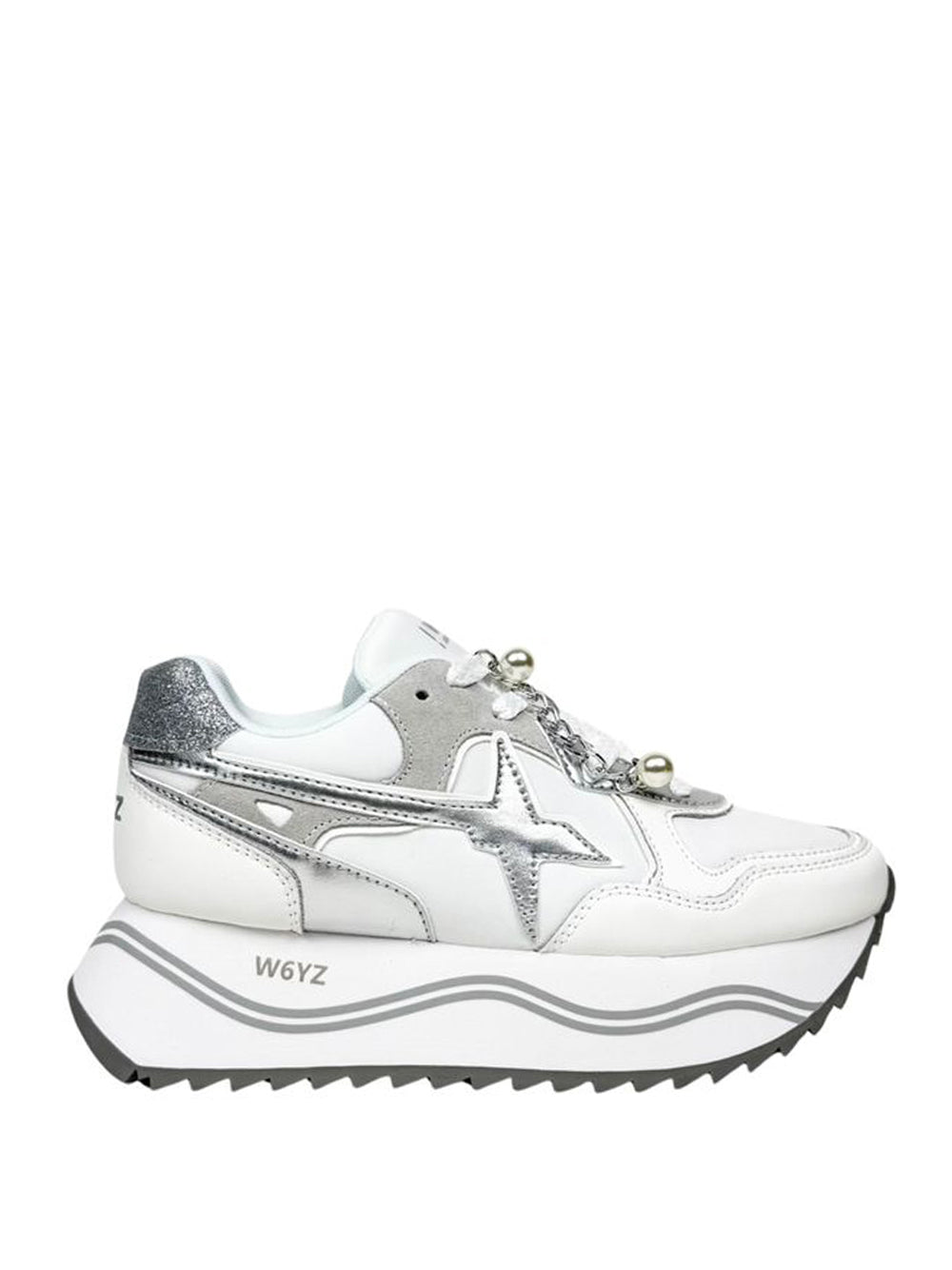 W6YZ W6yz Sneakers Deva - Bianco Argento BIANCO/ARGENTO