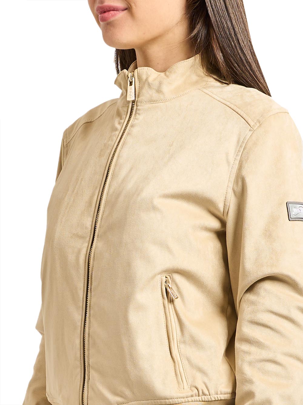 YES ZEE Bomber In Tessuto Soft Touch Yes Zee - Beige Beige