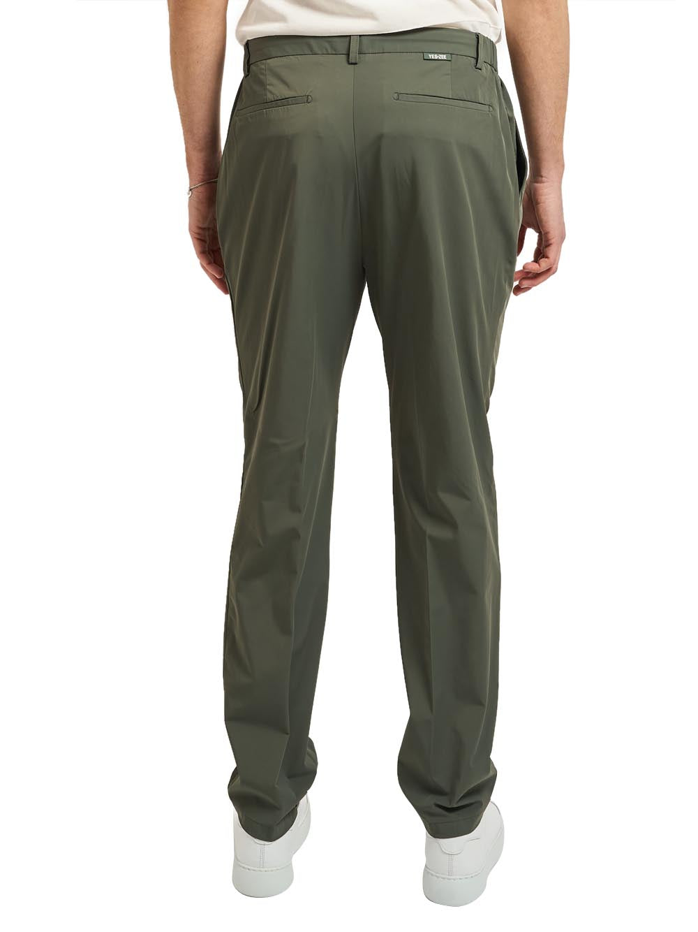 YES ZEE Pantalone Con Coulisse Elastico Fianchi Yes Zee - Verde Verde