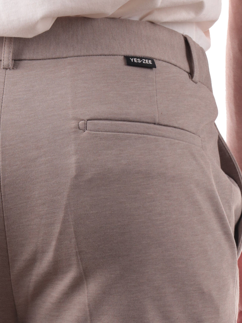 YES ZEE Pantalone Con Coulisse Elastico Fianchi Yes Zee - Tortora Tortora