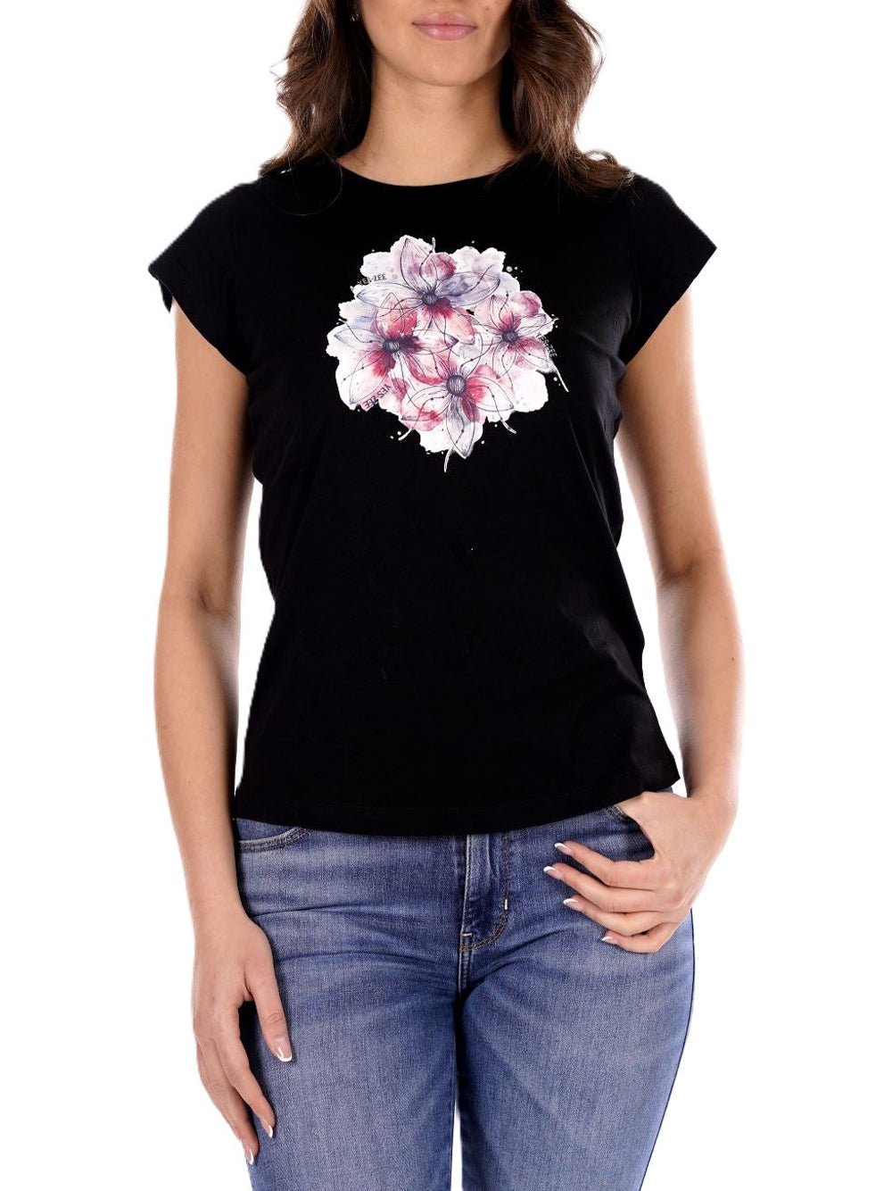 YES ZEE Yes Zee T-Shirt Stampa Frontale - Nero Nero