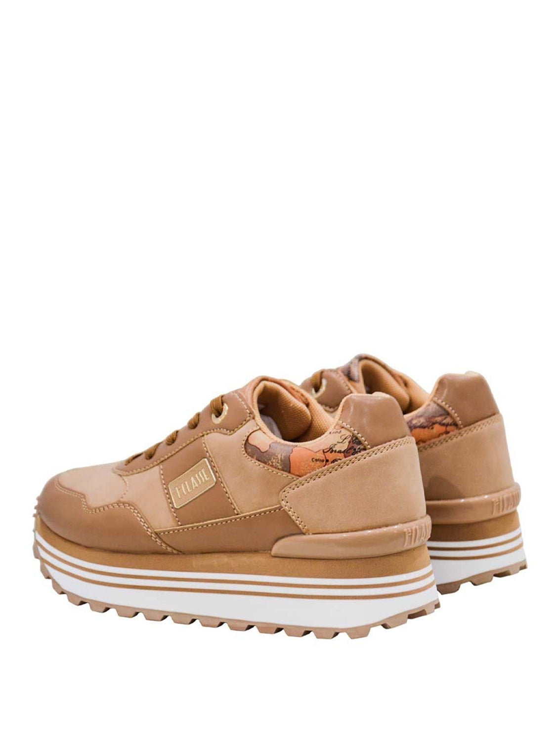 Alviero Martini Sneakers Platform Prima Classe - Tortora Tortora/Geo Beige