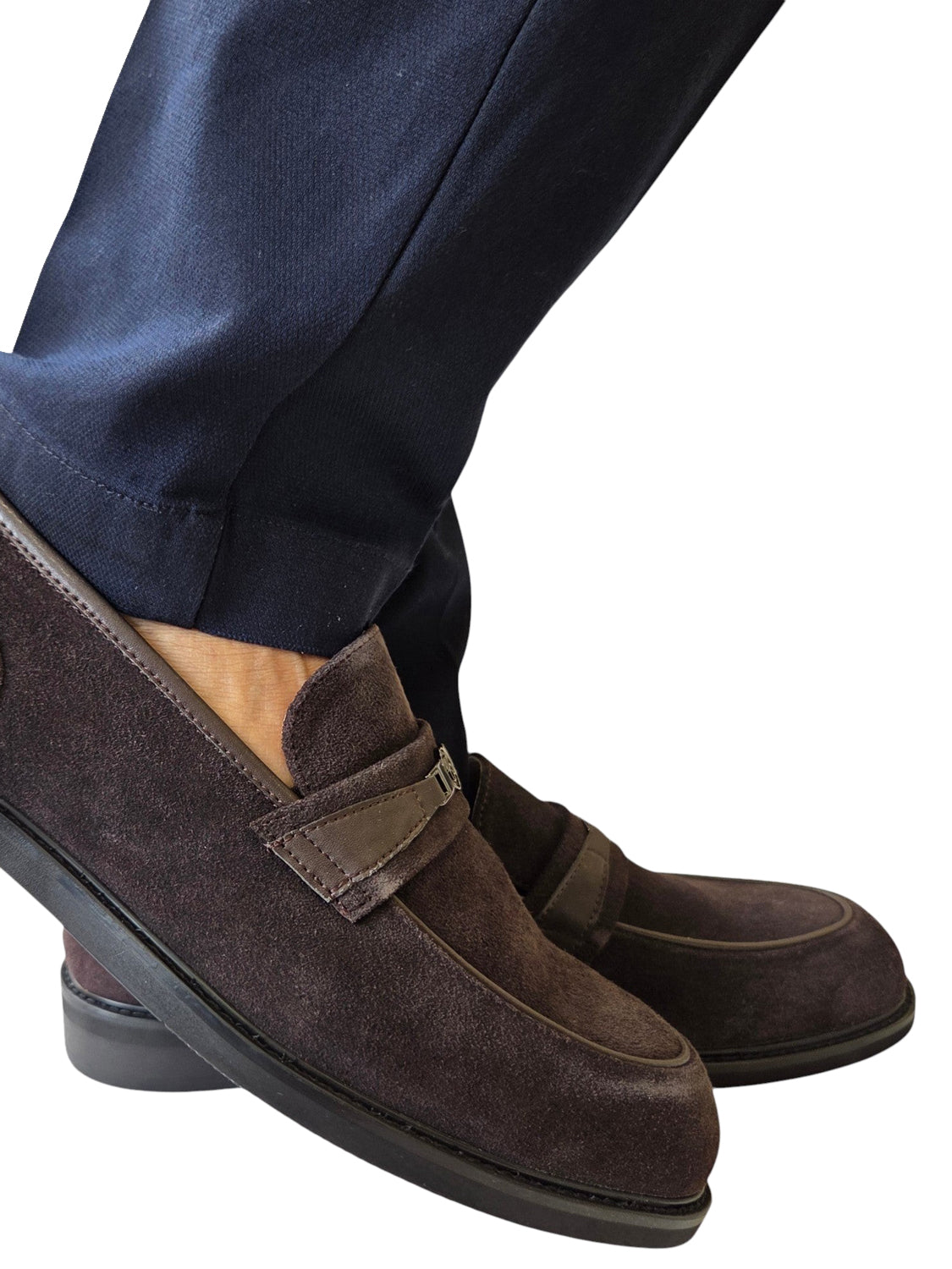 Paciotti Mocassino Suede 4Us - Coffee Caffe