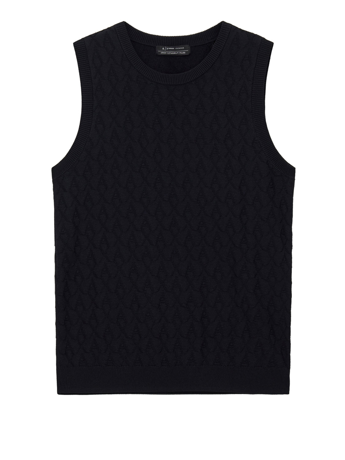 ARMANI EXCHANGE Top Armani Exchange Monogram Nero BLACK