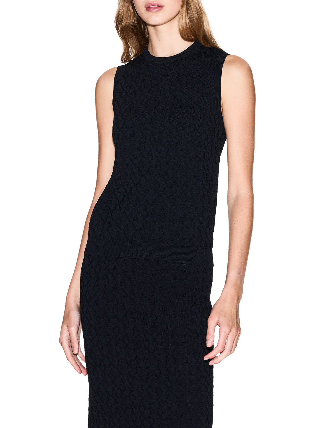 ARMANI EXCHANGE Top Armani Exchange Monogram Nero BLACK