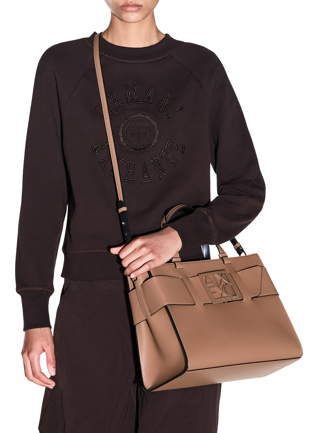 ARMANI EXCHANGE Armani Exchange Borsa Shopper Marrone Marrone