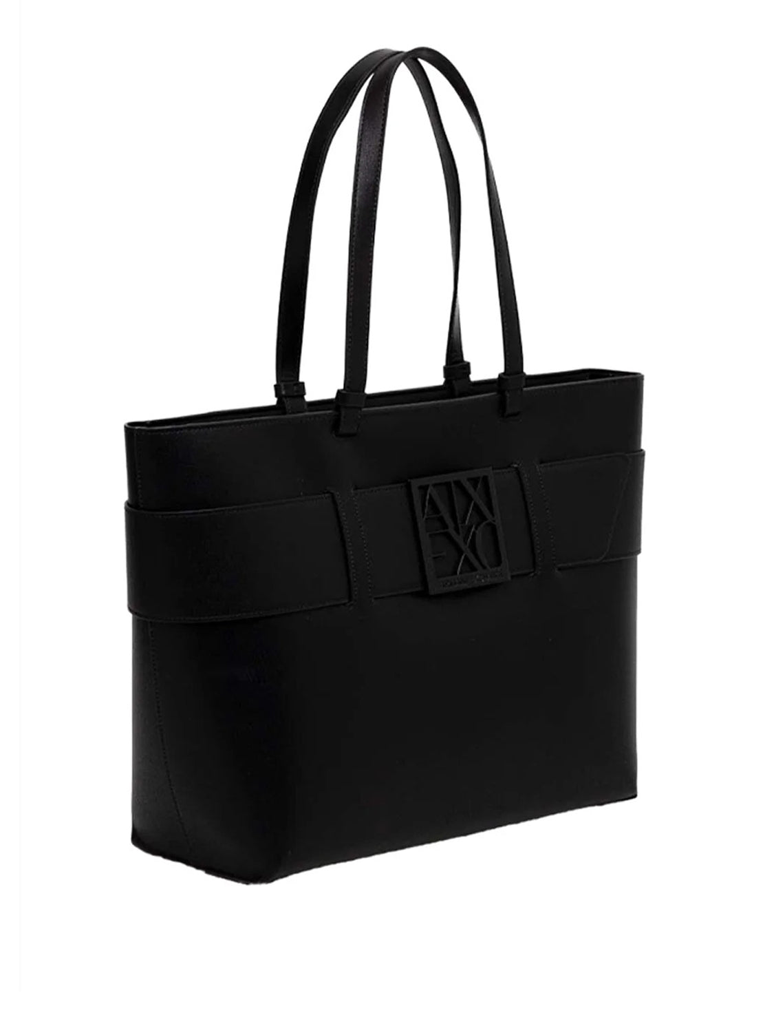 ARMANI EXCHANGE Shopper Armani Exchange Logo Frontale Nero BLACK