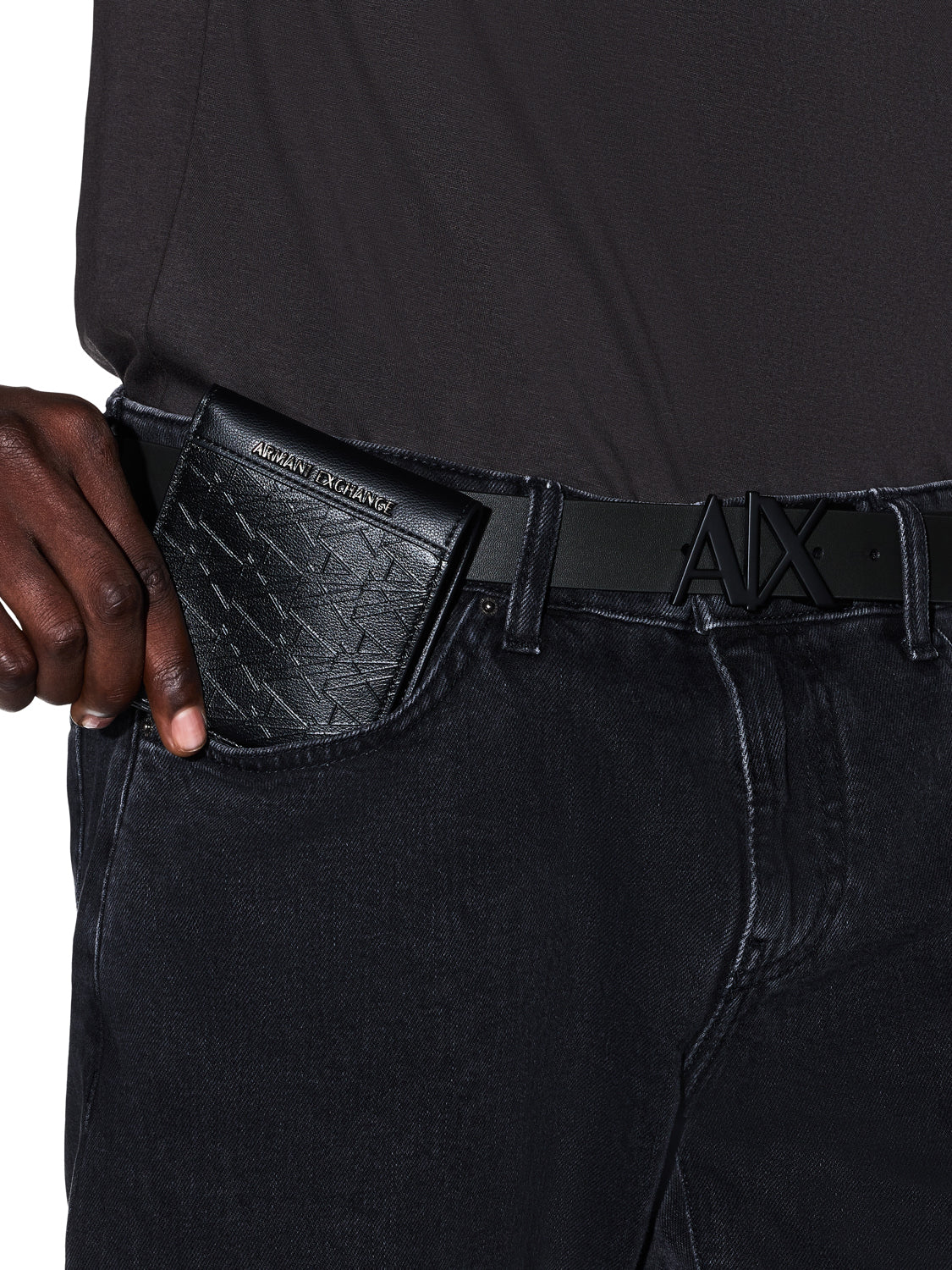 ARMANI EXCHANGE Armani Exchange Portafoglio Bifold Con Portamonete E Logo - Nero BLACK