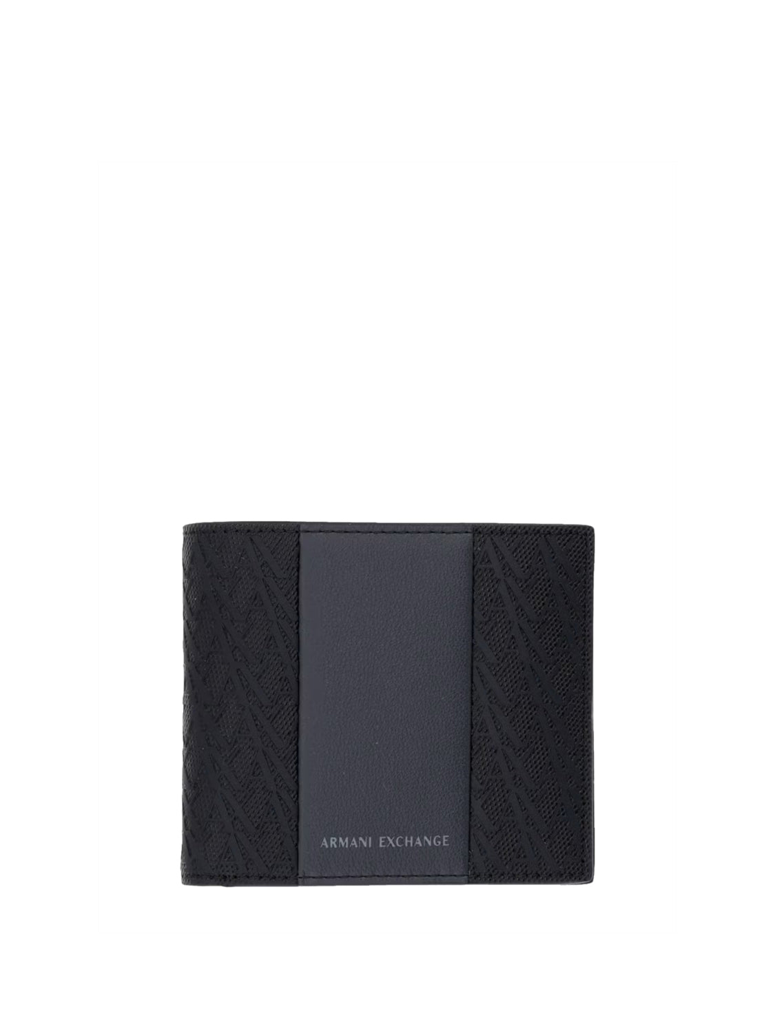 ARMANI EXCHANGE Armani Exchange Portafoglio Logo Frontale Nero Black/Forged Iron