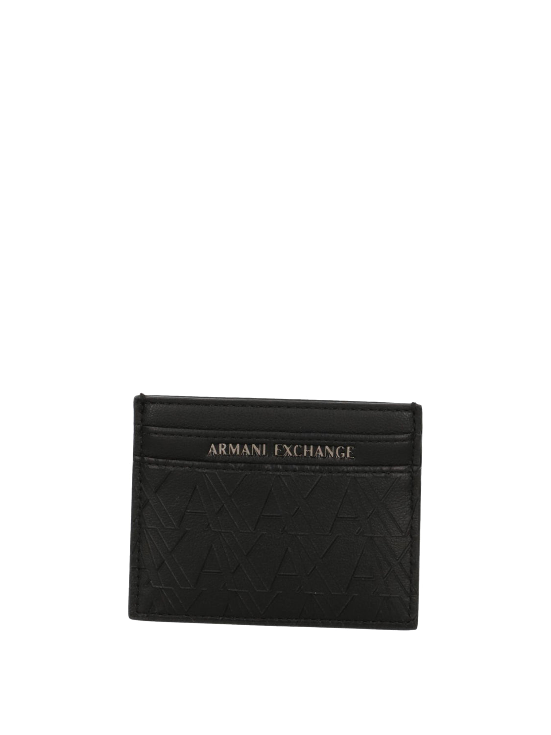 ARMANI EXCHANGE Armani Exchange Porta Carte Logo Frontale Nero Black/Forged Iron