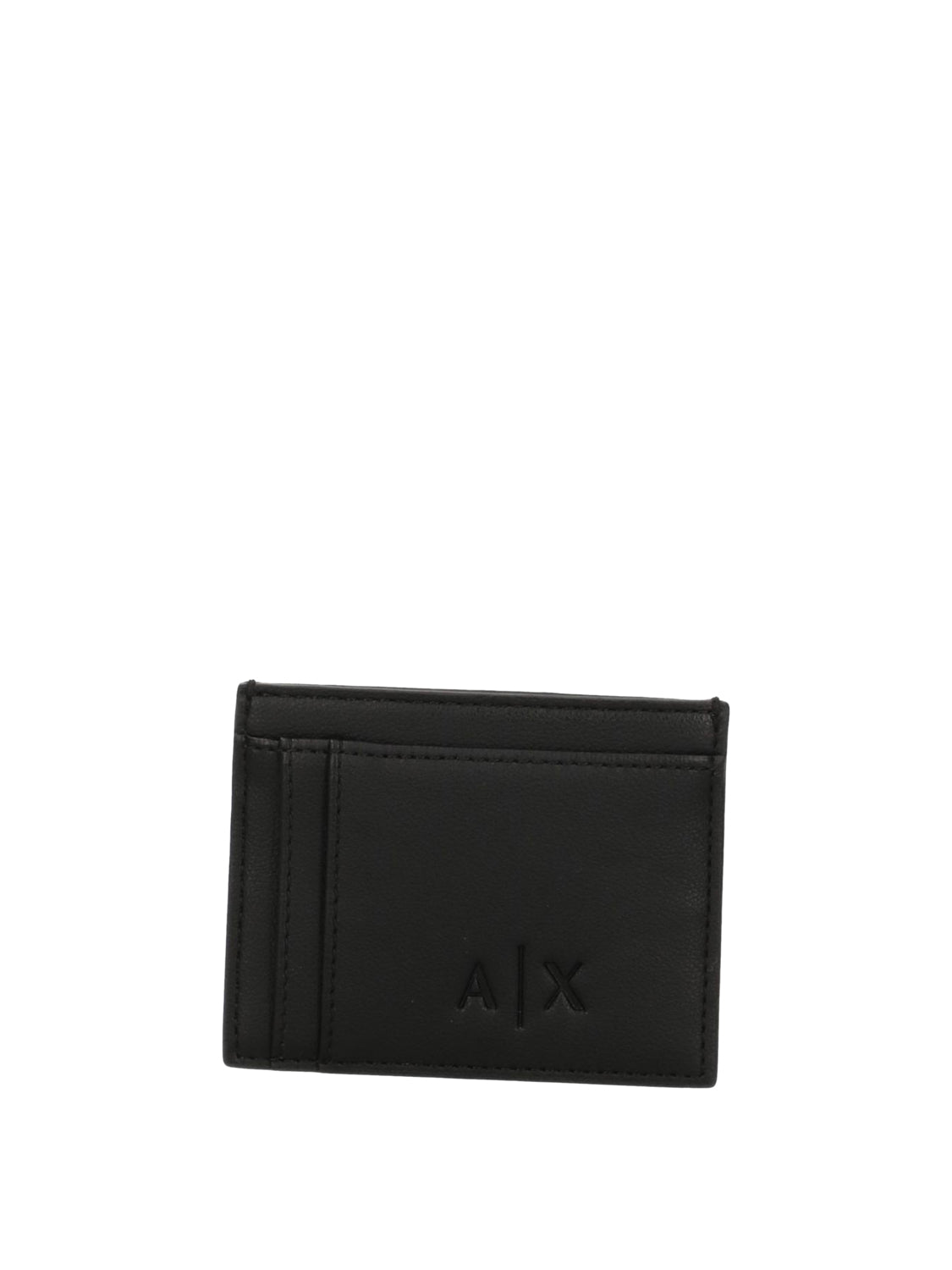 ARMANI EXCHANGE Armani Exchange Porta Carte Logo Frontale Nero Black/Forged Iron