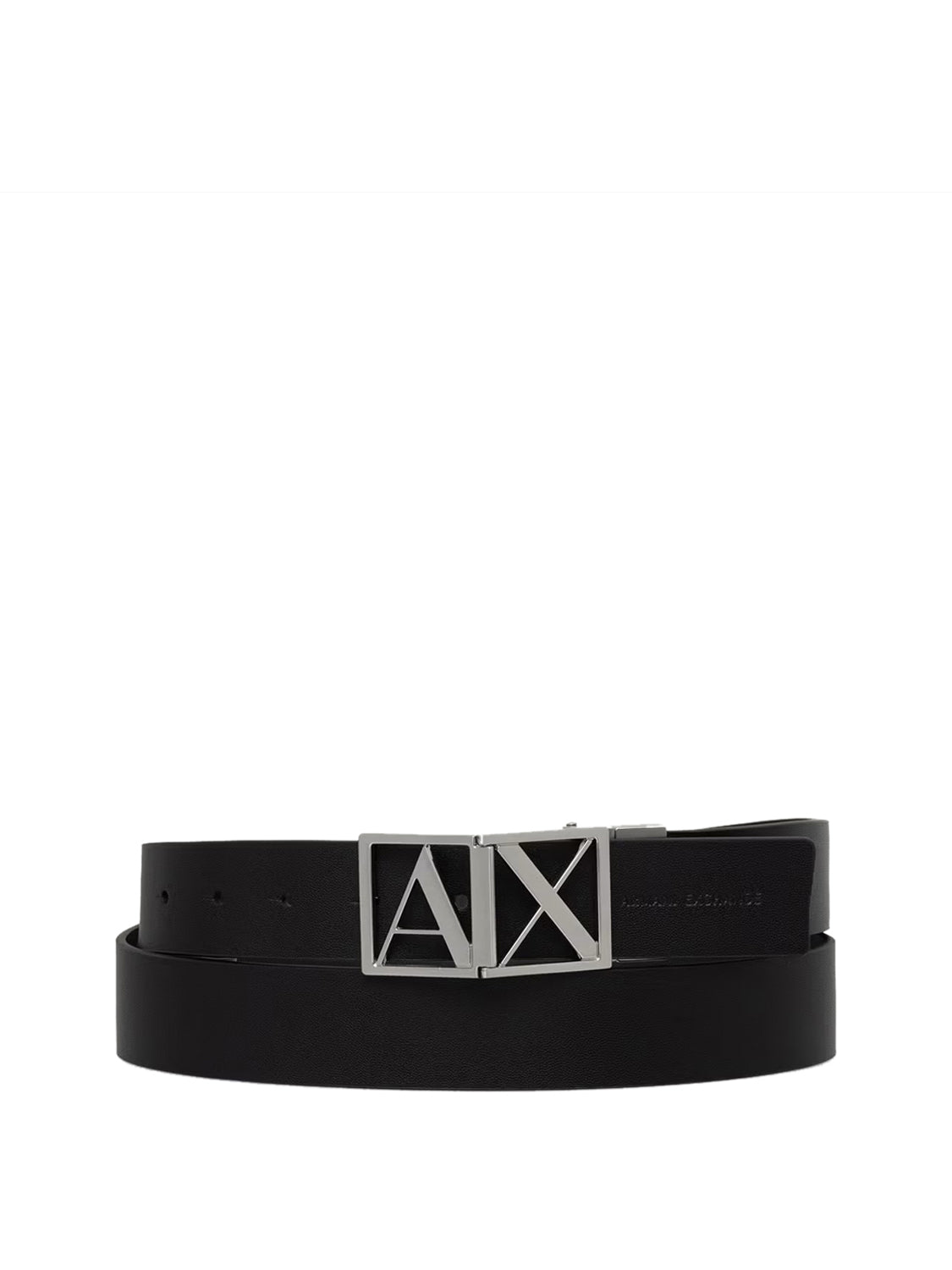 ARMANI EXCHANGE Cintura Reversibile In Pelle Con Logo Armani Exchange - Nero Black/Peat