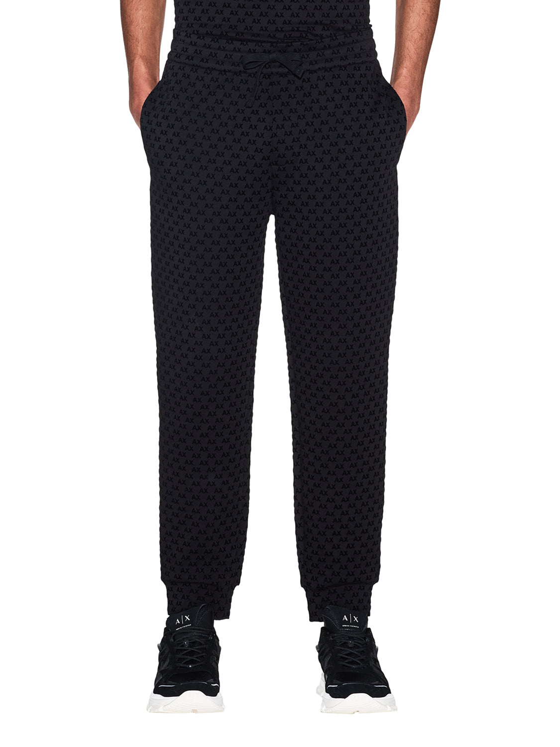 ARMANI EXCHANGE Armani Exchange Pantalone Monogramma Nero BLACK