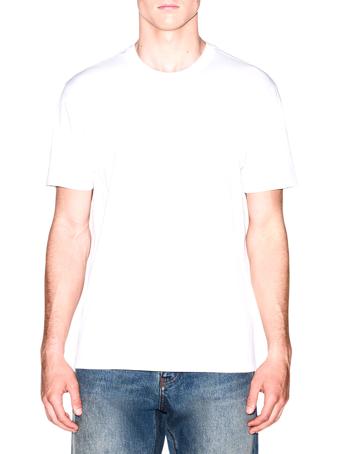 ARMANI EXCHANGE Armani Exchange T-shirt Con Vestibilità Regular In Jersey Di Cotone - Bianco Off White