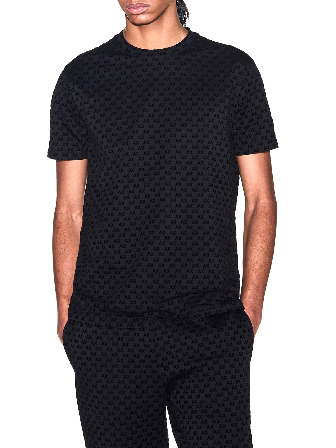 ARMANI EXCHANGE T-Shirt Armani Exchange In Jersey Verstibilità Regular - Nero BLACK