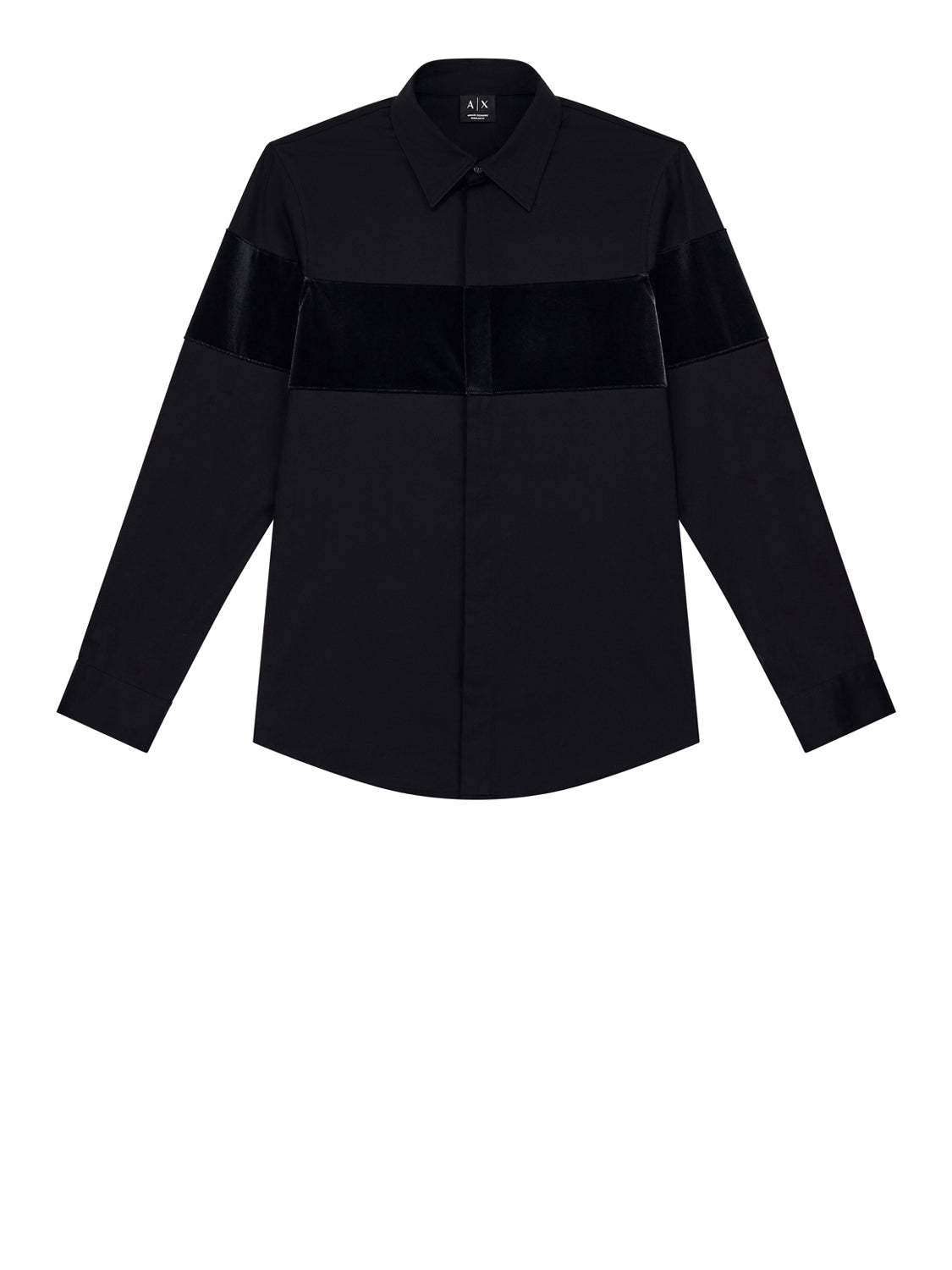 ARMANI EXCHANGE Camicia Armani Exchange Tinta Unita - Nero BLACK
