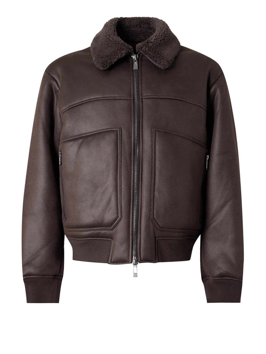 ARMANI EXCHANGE Giubbino Blouson Vestibilità Regolare - Marrone Licorice