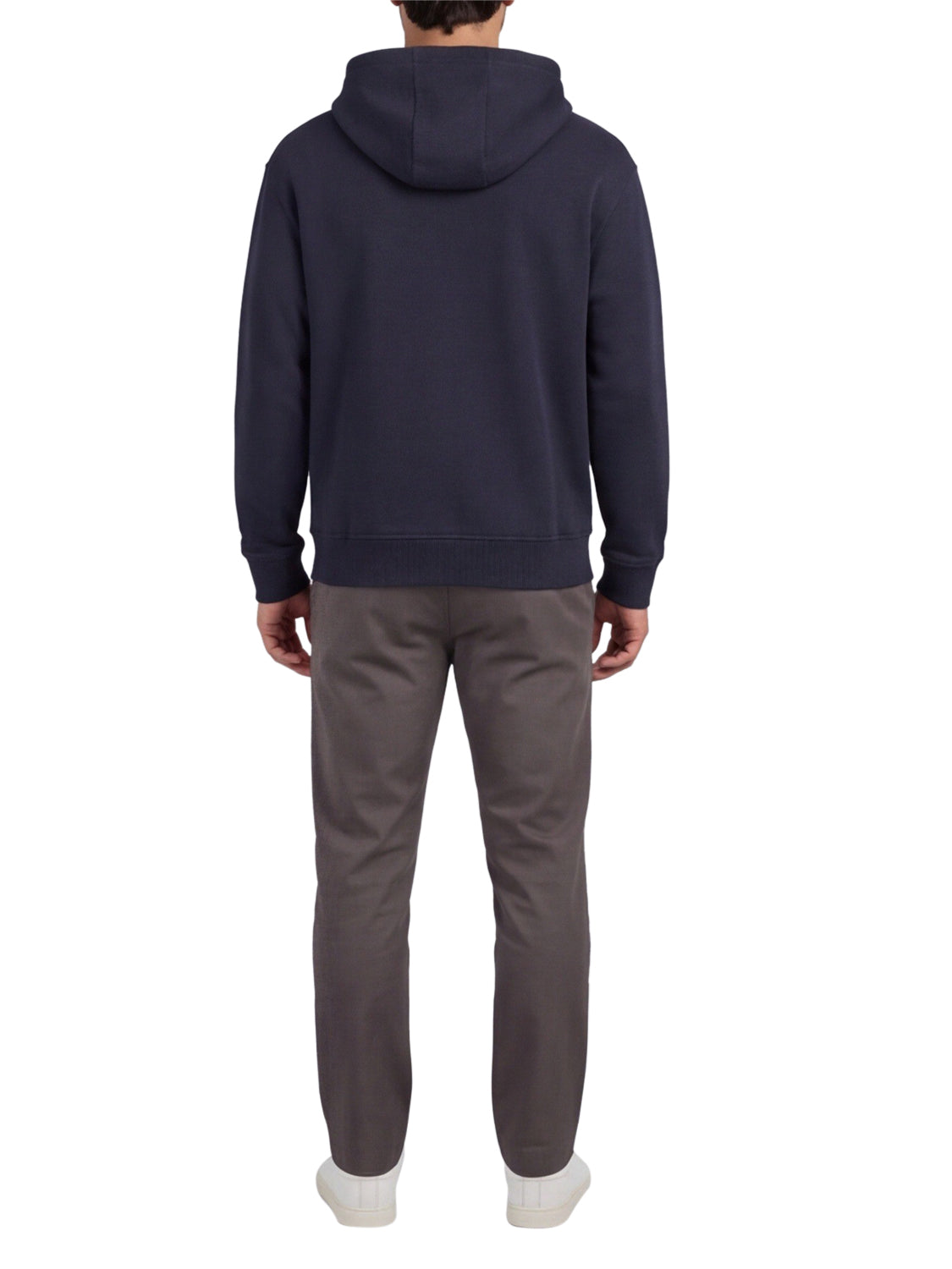 Armani Exchange Felpa Regular In Cotone French Terry Armani Exchange - Blu Scuro Deep Navy