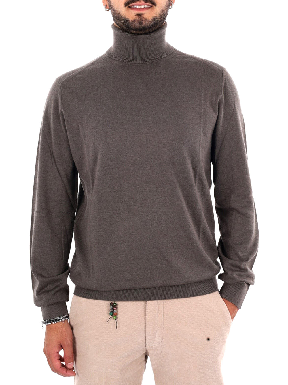 Armani Exchange Maglione Armani Exchange In Tinta Unita - Marrone Falcon