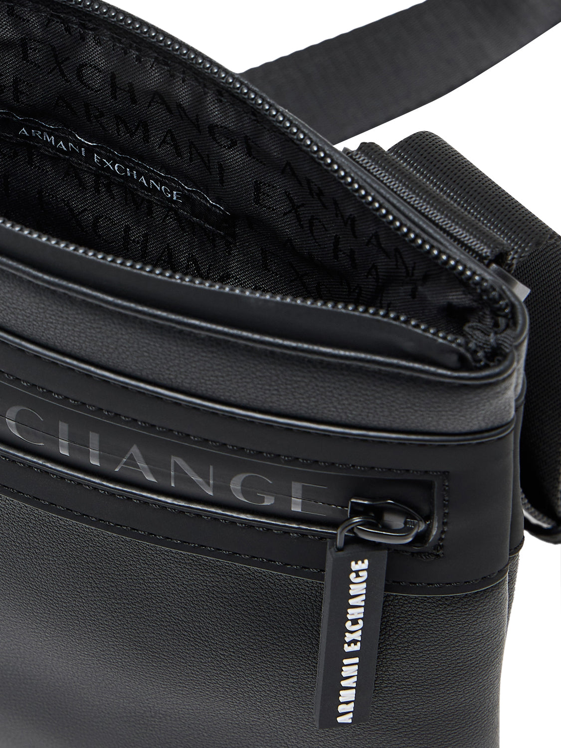 ARMANI EXCHANGE Borsa A Tracolla Armani Exchange Logo Frontale Nero Black / Black