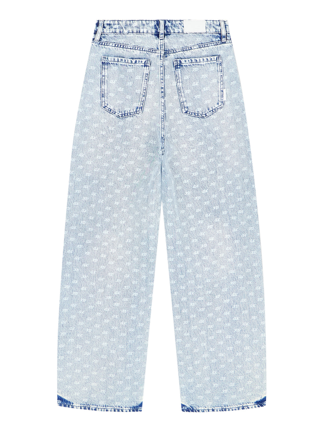 ARMANI EXCHANGE Jeans Armani Exchange 5 Tasche A Gamba Larga In Denim All Over Light Blue