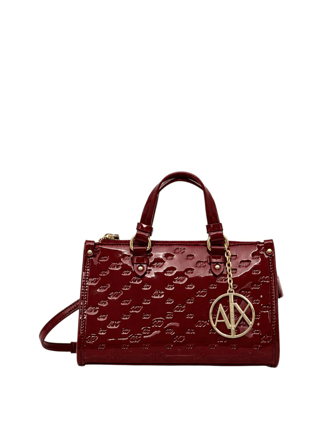 ARMANI EXCHANGE Borsa A Mano Armani Exchange Charm Logato - Bordeaux Opera